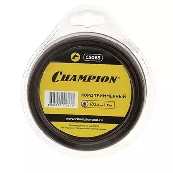 Леска Champion Nylplus Square 2,4мм*15м квадрат C5065