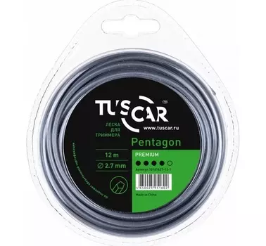 Леска TUSCAR Pentagon, Premium, 2.7mm*12m 10161427-12-1