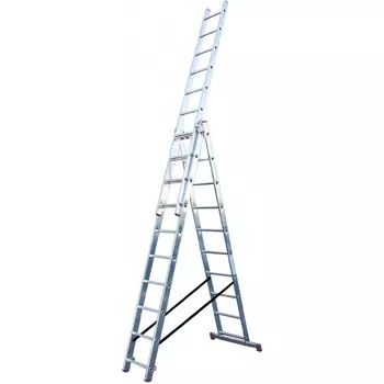 Лестница трехсекционная Krause Corda 3*10 с дополнительной функцией 013408