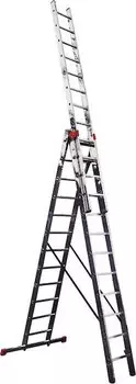 Лестница трехсекционная Krause Tribilo Monte 3*10 (с дополнительной функцией) 129765