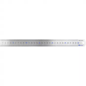 Линейка Кобальт 300*28*0,7мм нерж.сталь 243-370