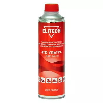 Масло синтетическое Elitech Ультра SAE 5W30 4T 0.6л 2001.000400