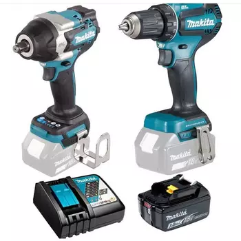 Набор аккумуляторного инструмента Makita DTW700Z + DDF485Z + BL1830B + DC18RC