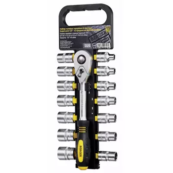 Набор головок с трещоткой Berger 1/2" SuperLock 15 предметов BG2035