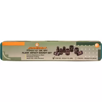 Набор головок ударных Jonnesway 1/2"DR 10-24мм 11 пр S03A4111S 47183