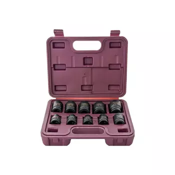 Набор головок ударных Thorvik 1/2"DR 10-24мм 10 пр ISS01210 53430