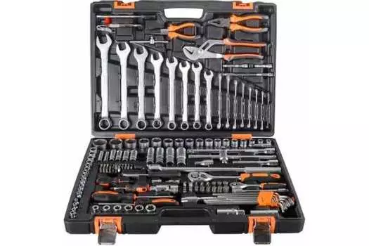 Набор инструмента Вихрь в кейсе 151пр, 1/2", 1/4", CrV 73/6/7/9