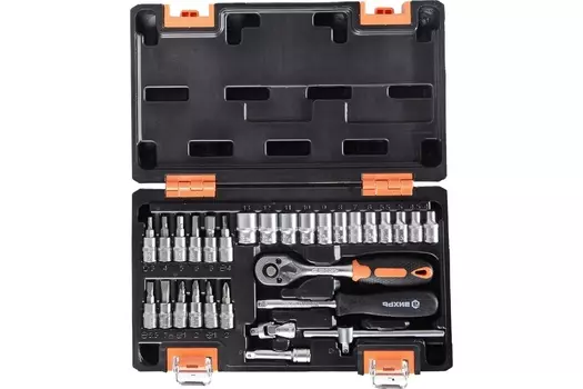 Набор инструмента Вихрь в кейсе 29пр, 1/4", CrV 73/6/7/1