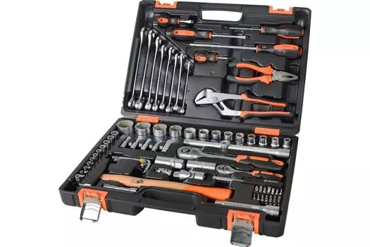 Набор инструмента Вихрь в кейсе 76пр, 1/2", 1/4", CrV 73/6/7/4