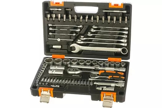 Набор инструмента Вихрь в кейсе 82пр, 1/2", 1/4", CrV 73/6/7/3