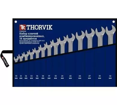 Набор ключей комбинированных Thorvik в сумке 10-32мм 14 предметов CWS0014 052047