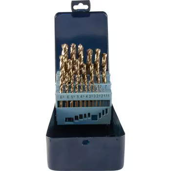 Набор спиральных свёрл по металлу Thorvik HSS-Co 1,0-13мм TDBS25K5 052899