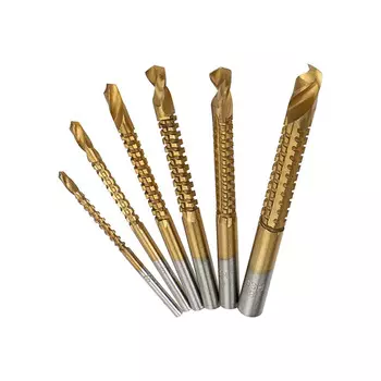 Набор сверл фрезеровальных Vertextools 3; 4; 5; 6; 6,5; 8мм 0987-3-8