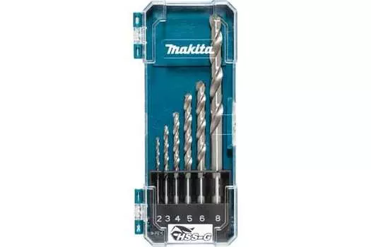 Набор сверл Makita HSS-G 6шт 2,3,4,5,6,8 мм D-75742
