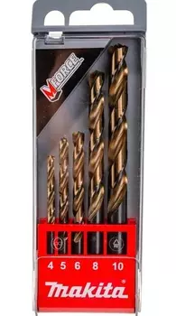 Набор сверл по металлу Makita 5шт 4-10мм D-30508