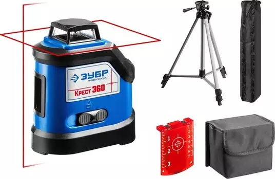 Нивелир лазерный ЗУБР Профессионал Крест 360, №2, 20-70м 34906-2