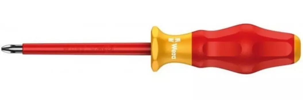 Отвертка диэлектрическая Wera KraftformPlus PZ2*100мм WE-031613