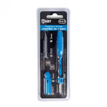 Отвертка наборная КВТ НБ-4 78697