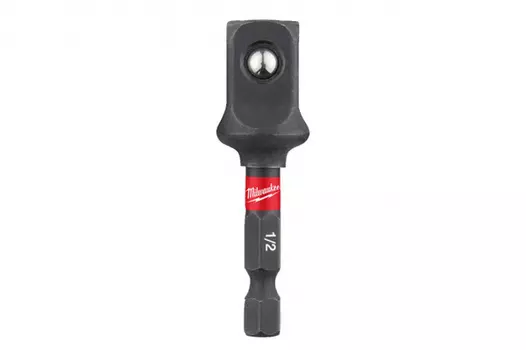 Переходник Milwaukee с 1/4"HEX на 1/2"квадратный хвостовик 4932478803