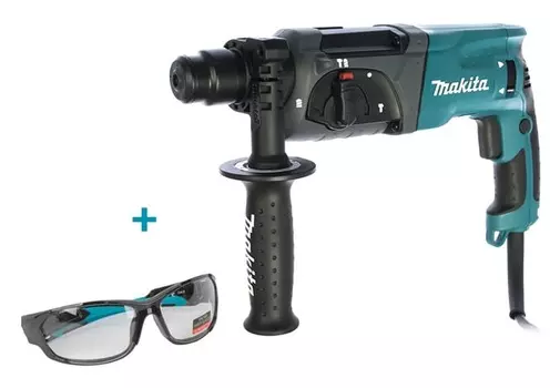 Перфоратор Makita HR2470 (очки PGW-180110/clear)