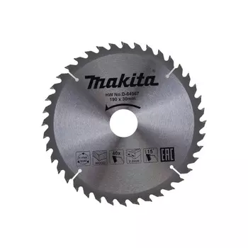 Диск пильный для дерева Makita 190*30*2.2/1.4*40T D-64967