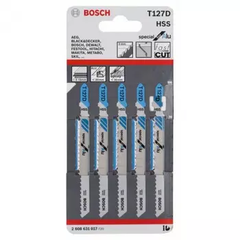 Пилки для лобзика Bosch Т127D HSS 5шт 2608631017