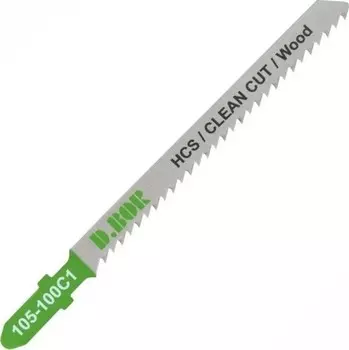 Пилки для лобзика по дереву d.Bor HCS/CLEAN CUT/Hard Wood 75/100*1,7 мм T101B/3101 2шт D-105-100C1-02
