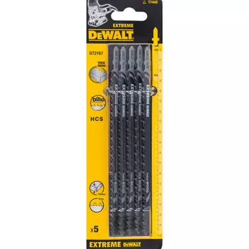 Пилки для лобзика по дереву DeWalt HCS 180*155*4,0*120мм T744D 5шт DT2167-QZ