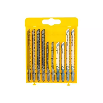 Пилки для лобзика по дереву и металлу DeWalt HCS/HSS 10шт DT2294-QZ