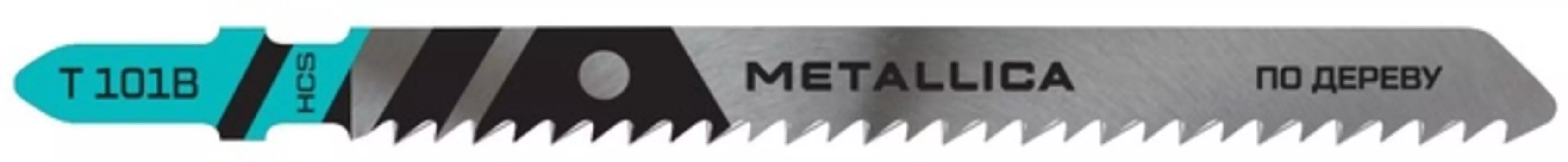 Пилки для лобзика по дереву METALLICA Optima T101B, 100/75мм шаг 2,5мм, HCS чистый рез 2шт 907726