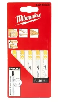 Пилки для лобзика по ламинату и паркетной доске Milwaukee Special T101AIF 60мм (5шт) 4932373083