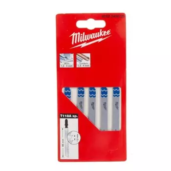 Пилки для лобзика по металлу Milwaukee T118A 75мм 5шт 4932345826