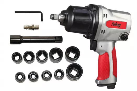 Пневмогайковерт ударный Fubag IW 900 1/2" (набор головок) 100195