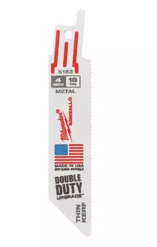 Полотно для сабельной пилы по металлу Milwaukee 100*1,4мм 5шт 48005183