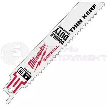Полотно для сабельной пилы по металлу Milwaukee 100*1мм (5шт) 48005185