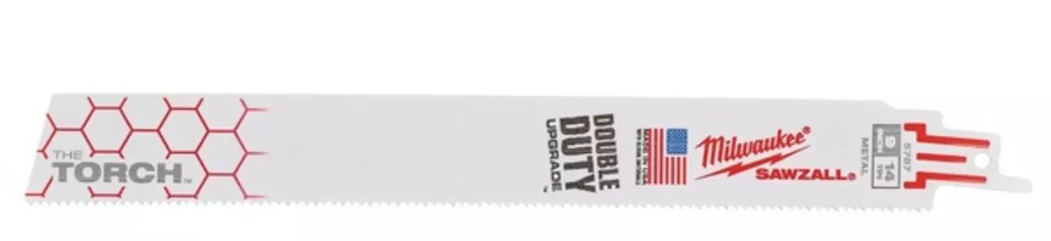 Полотно для сабельной пилы пометаллу Milwaukee 230*14мм 1,8мм 5шт 48005787