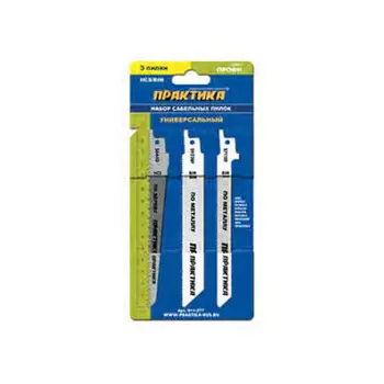 Полотно для сабельной пилы универсальное Практика 150мм 3шт 911-277