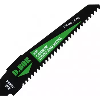 Полотно для сабельной пилы универсальное d.Bor HM/CARBIDE/WOOD AND METAL 115/150*4мм 1шт D-232-150E4-01