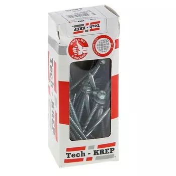 Саморез КР ZP св. 4,8х76 30 шт - коробка с ок. Tech-Krep 124636