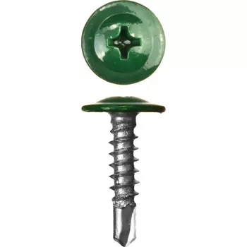 Саморез ШСММ св. 4,2х16 т.зел. KP RAL 6005 20 шт - пакет Tech-Krep 125490