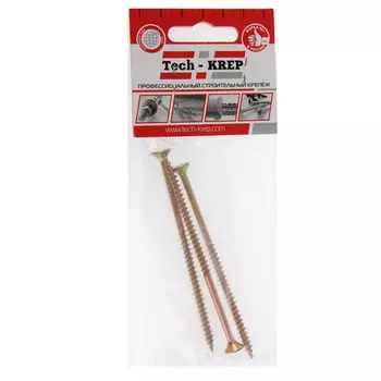 Саморез ШУж 5,0х100 пот. гол. 3 шт - пакет Tech-Krep 102516