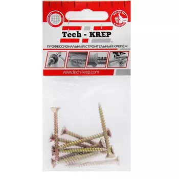 Саморез ШУж 5,0х40 пот. гол. 10 шт - пакет Tech-Krep 102510