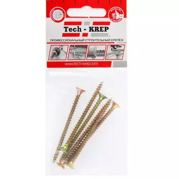 Саморез ШУж 5,0х70 пот. гол. 6 шт - пакет Tech-Krep 102513