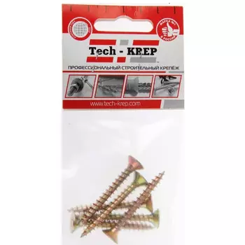 Саморез ШУж 6,0х50 пот. гол. 6 шт - пакет Tech-Krep 102518