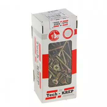 Саморезы универсальные 100х6,0 мм 50 шт желтые - коробка с ок. Tech-Krep 102275