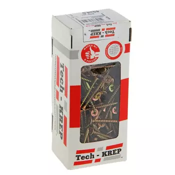 Саморезы универсальные 40х4,5 мм 200 шт желтые - коробка с ок. Tech-Krep 102254