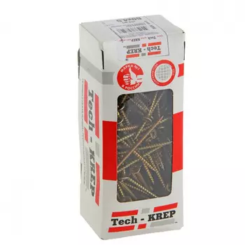 Саморезы универсальные 60х4,5 мм 150 шт желтые - коробка с ок. Tech-Krep 102257