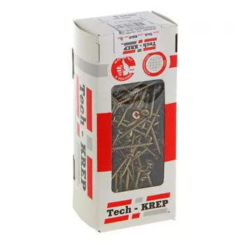 Саморезы универсальные 70х4,0 мм 150 шт желтые - коробка с ок. Tech-Krep 102249