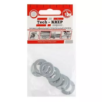 Шайба DIN125а плоская оцинк. М12 8 шт - пакет Tech-Krep 103047