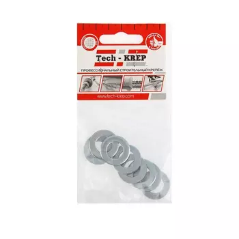 Шайба DIN125а плоская оцинк. М14 8 шт - пакет Tech-Krep 112259